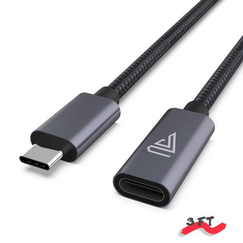 USB Type C Extension Cable  (3.3 Ft, Braid)