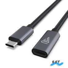 Load image into Gallery viewer, USB Type C Extension Cable (6Ft,Braid )