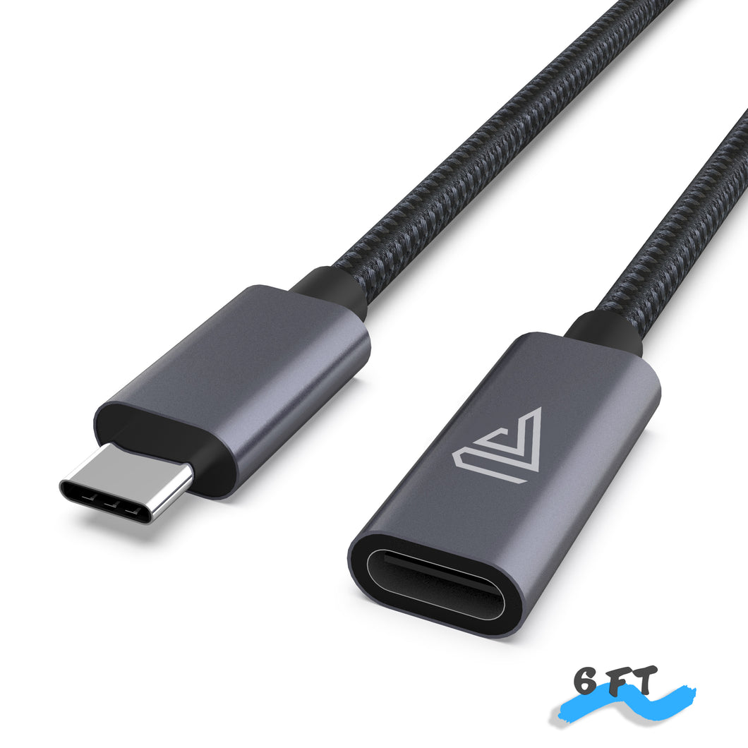 USB Type C Extension Cable (6Ft,Braid )